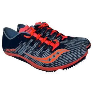 Saucony Running Shoe Womens 8.5 Endorphin 2 Cleats S19046-1 Track Blue Pink